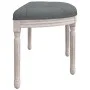 Banco de tela gris oscuro 110,5x45x49 cm de vidaXL, Bancos - Ref: Foro24-344416, Precio: 146,36 €, Descuento: %