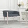 Banco de terciopelo gris oscuro 98x56x69 cm de vidaXL, Bancos - Ref: Foro24-344512, Precio: 302,74 €, Descuento: %