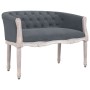 Banco de terciopelo gris oscuro 98x56x69 cm de vidaXL, Bancos - Ref: Foro24-344512, Precio: 306,44 €, Descuento: %