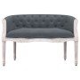 Banco de terciopelo gris oscuro 98x56x69 cm de vidaXL, Bancos - Ref: Foro24-344512, Precio: 306,44 €, Descuento: %