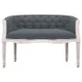 Banco de terciopelo gris oscuro 98x56x69 cm de vidaXL, Bancos - Ref: Foro24-344512, Precio: 302,74 €, Descuento: %