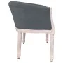 Banco de terciopelo gris oscuro 98x56x69 cm de vidaXL, Bancos - Ref: Foro24-344512, Precio: 302,74 €, Descuento: %