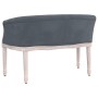 Banco de terciopelo gris oscuro 98x56x69 cm de vidaXL, Bancos - Ref: Foro24-344512, Precio: 306,44 €, Descuento: %