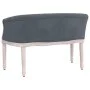 Banco de terciopelo gris oscuro 98x56x69 cm de vidaXL, Bancos - Ref: Foro24-344512, Precio: 302,74 €, Descuento: %