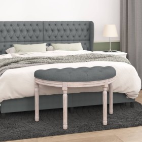 Banco de tela gris oscuro 81,5x41x49 cm de vidaXL, Bancos - Ref: Foro24-344409, Precio: 77,54 €, Descuento: %