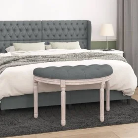 Dunkelgraue Stoffbank 81,5x41x49 cm von vidaXL, Banken - Ref: Foro24-344409, Preis: 77,55 €, Rabatt: %