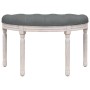 Banco de tela gris oscuro 81,5x41x49 cm de vidaXL, Bancos - Ref: Foro24-344409, Precio: 77,54 €, Descuento: %
