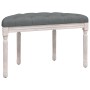 Banco de tela gris oscuro 81,5x41x49 cm de vidaXL, Bancos - Ref: Foro24-344409, Precio: 77,54 €, Descuento: %