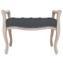 Banco de terciopelo gris oscuro 80x45x60 cm de vidaXL, Bancos - Ref: Foro24-344433, Precio: 120,66 €, Descuento: %