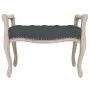 Banco de terciopelo gris oscuro 80x45x60 cm de vidaXL, Bancos - Ref: Foro24-344433, Precio: 103,90 €, Descuento: %