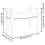Banco de terciopelo gris oscuro 80x45x60 cm de vidaXL, Bancos - Ref: Foro24-344433, Precio: 120,66 €, Descuento: %