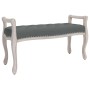 Banco de tela gris oscuro 110x45x60 cm de vidaXL, Bancos - Ref: Foro24-344437, Precio: 95,64 €, Descuento: %