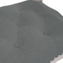 Banco de tela gris oscuro 110x45x60 cm de vidaXL, Bancos - Ref: Foro24-344437, Precio: 95,64 €, Descuento: %