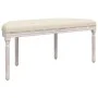 Banco de lino 110,5x45x49 cm de vidaXL, Bancos - Ref: Foro24-344415, Precio: 154,02 €, Descuento: %