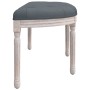 Banco de terciopelo gris oscuro 110,5x45x49 cm de vidaXL, Bancos - Ref: Foro24-344419, Precio: 97,14 €, Descuento: %