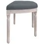 Banco de terciopelo gris oscuro 110,5x45x49 cm de vidaXL, Bancos - Ref: Foro24-344419, Precio: 90,79 €, Descuento: %