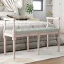 Banco de terciopelo gris claro 110x40x70 cm de vidaXL, Bancos - Ref: Foro24-344425, Precio: 116,04 €, Descuento: %