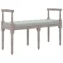 Banco de terciopelo gris claro 110x40x70 cm de vidaXL, Bancos - Ref: Foro24-344425, Precio: 116,04 €, Descuento: %