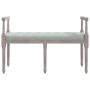 Banco de terciopelo gris claro 110x40x70 cm de vidaXL, Bancos - Ref: Foro24-344425, Precio: 117,37 €, Descuento: %