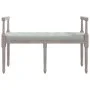 Banco de terciopelo gris claro 110x40x70 cm de vidaXL, Bancos - Ref: Foro24-344425, Precio: 116,04 €, Descuento: %