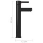 Grifo mezclador de cuarto de baño negro 12x30 cm de vidaXL, Grifos - Ref: Foro24-149088, Precio: 38,93 €, Descuento: %