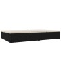 Tumbona convertible con cojines de ratán sintético negro de vidaXL, Camas para exteriores - Ref: Foro24-317238, Precio: 403,1...