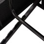 Tumbona convertible con cojines de ratán sintético negro de vidaXL, Camas para exteriores - Ref: Foro24-317238, Precio: 403,1...