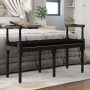 Banco de terciopelo negro 110x40x70 cm de vidaXL, Bancos - Ref: Foro24-344428, Precio: 100,47 €, Descuento: %