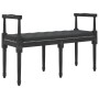 Banco de terciopelo negro 110x40x70 cm de vidaXL, Bancos - Ref: Foro24-344428, Precio: 100,47 €, Descuento: %