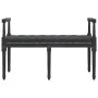 Banco de terciopelo negro 110x40x70 cm de vidaXL, Bancos - Ref: Foro24-344428, Precio: 99,57 €, Descuento: %