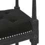Banco de terciopelo negro 110x40x70 cm de vidaXL, Bancos - Ref: Foro24-344428, Precio: 100,47 €, Descuento: %