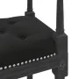 Banco de terciopelo negro 110x40x70 cm de vidaXL, Bancos - Ref: Foro24-344428, Precio: 99,57 €, Descuento: %