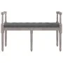 Banco de tela gris oscuro 110x40x70 cm de vidaXL, Bancos - Ref: Foro24-344423, Precio: 82,03 €, Descuento: %