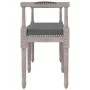 Banco de tela gris oscuro 110x40x70 cm de vidaXL, Bancos - Ref: Foro24-344423, Precio: 82,03 €, Descuento: %
