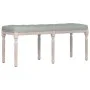Banco de terciopelo gris claro 110x40x49 cm de vidaXL, Bancos - Ref: Foro24-344453, Precio: 101,95 €, Descuento: %