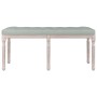 Banco de terciopelo gris claro 110x40x49 cm de vidaXL, Bancos - Ref: Foro24-344453, Precio: 103,19 €, Descuento: %