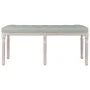 Banco de terciopelo gris claro 110x40x49 cm de vidaXL, Bancos - Ref: Foro24-344453, Precio: 101,95 €, Descuento: %