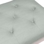 Banco de terciopelo gris claro 110x40x49 cm de vidaXL, Bancos - Ref: Foro24-344453, Precio: 103,19 €, Descuento: %
