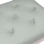 Banco de terciopelo gris claro 110x40x49 cm de vidaXL, Bancos - Ref: Foro24-344453, Precio: 101,95 €, Descuento: %