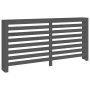Cubierta de radiador madera maciza de pino gris 169x19x84 cm de vidaXL, Accesorios para radiadores de calefacción - Ref: Foro...