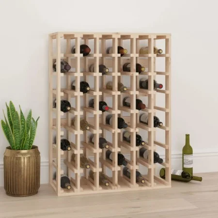 Solid pine wood bottle rack 70x33x94 cm by vidaXL, Wine racks - Ref: Foro24-822531, Price: 108,02 €, Discount: %