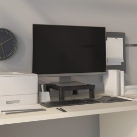 Soporte para monitor negro 33,5x34x10,5 cm de vidaXL, Muebles TV - Ref: Foro24-51721, Precio: 22,11 €, Descuento: %
