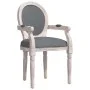 Silla de comedor tela gris oscuro 54x56x96,5 cm de vidaXL, Sillas de comedor - Ref: Foro24-344481, Precio: 208,79 €, Descuent...