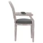 Silla de comedor tela gris oscuro 54x56x96,5 cm de vidaXL, Sillas de comedor - Ref: Foro24-344481, Precio: 208,79 €, Descuent...