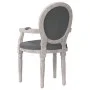 Silla de comedor tela gris oscuro 54x56x96,5 cm de vidaXL, Sillas de comedor - Ref: Foro24-344481, Precio: 208,79 €, Descuent...