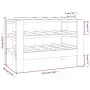 Botellero madera maciza de pino 61,5x30x42 cm de vidaXL, Botelleros - Ref: Foro24-822561, Precio: 32,48 €, Descuento: %