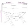 Hocker mit Stauraum aus dunkelgrauem Stoff, 45 x 45 x 49 cm von vidaXL, Bänke für Hallen und Lager - Ref: Foro24-344516, Prei...