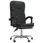 Silla de oficina reclinable cuero sintético negro de vidaXL, Sillas de oficina - Ref: Foro24-349619, Precio: 110,47 €, Descue...
