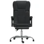 Silla de oficina reclinable cuero sintético negro de vidaXL, Sillas de oficina - Ref: Foro24-349619, Precio: 110,47 €, Descue...