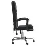 Silla de oficina reclinable cuero sintético negro de vidaXL, Sillas de oficina - Ref: Foro24-349619, Precio: 110,47 €, Descue...